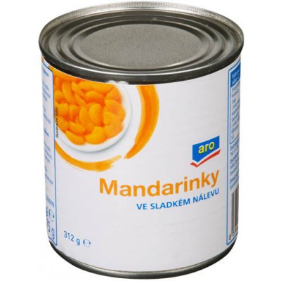 ARO Kompot mandarinkový ve sladkém nálevu 314ml