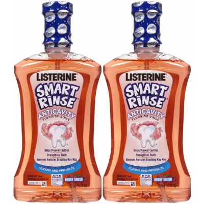 Listerine Smart Rinse Berry - malinová dětská ústní voda 500 ml – Zboží Mobilmania