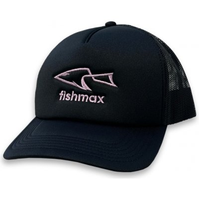 FISHMAX Kšiltovka s logem Černá Růžová