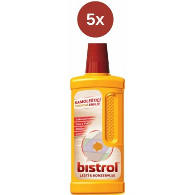 Bistrol samoleštící emulze na podlahy 5 x 500 ml – HobbyKompas.cz