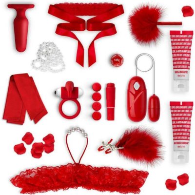 LoveBoxxx 14-Days of Love - luscious vibrator set for couples red – Sleviste.cz