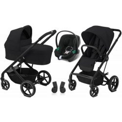 Kočárek Cybex Balios S Basic Kombinovaný + Aton B2 i-Size Autosedačka 0-13 kg, Sada 3v1 Deep Black 2022