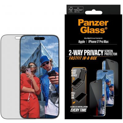 PanzerGlass Privacy Apple iPhone 17 Pro Max Pro s bezprašným aplikačním boxem PG35684 – Hledejceny.cz