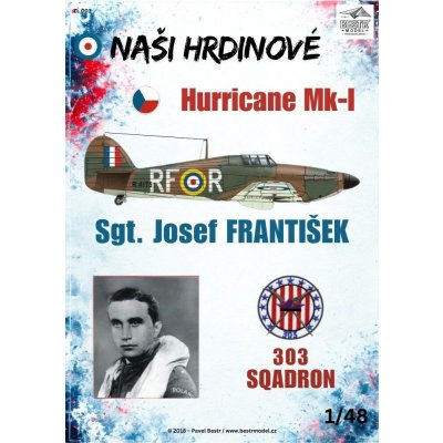 Bestr model Hurricane Mk-I (Josef František) – Zboží Dáma