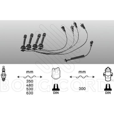 Zapalovací kabely TOYOTA CELICA 2.0 4WD 153kW – Zboží Mobilmania