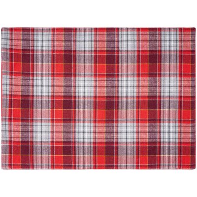Home Elements Prostírání Káro červenošedá 33x45cm – Zboží Mobilmania