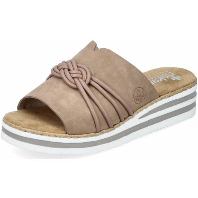 Rieker dámské nazouváky V0297-62 béžová – Zboží Dáma