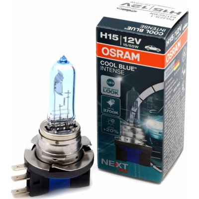 Osram Cool Blue Intense H15 PGJ23t-1 12V 15/55W 64176CBN – Sleviste.cz