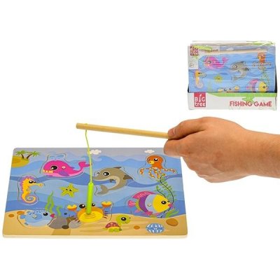 Hra ryby dřevěná magnetická 30x22cm 12ks v DBX – Zboží Mobilmania