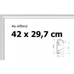 BFHM Hliníkový rám 42x29,7 cm A3 stříbrný – Hledejceny.cz