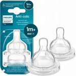 Philips Avent Dudlík Anti-colic/Classic+ 2 pomalý průtok 2 ks Bílá – Sleviste.cz