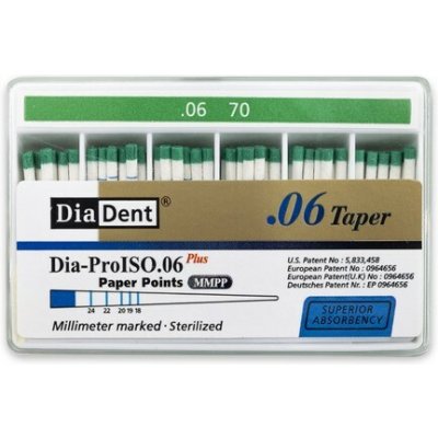 DiaDent Papírové Čepy MMPP 06Taper ISO70 100 ks – Hledejceny.cz