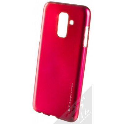 Pouzdro Goospery i-Jelly Case TPU Samsung Galaxy A6 Plus 2018 sytě růžové