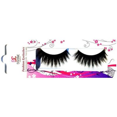 DIVINE cosmetics EL23 Umělé řasy s 1 g průhledným lepidlem – Zboží Dáma