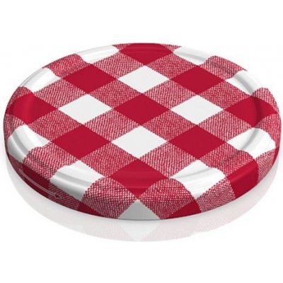 Víčko TWIST 66-10ks KÁRO větší, červenobílé (skl.377ml) – Zboží Mobilmania