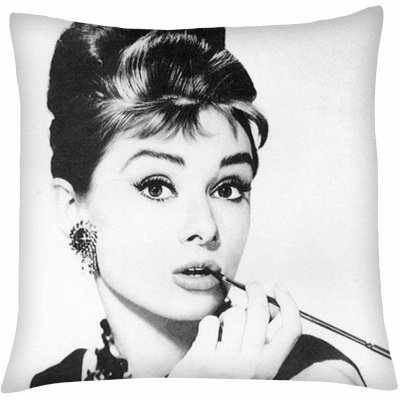 Mybesthome Polštář Audrey Hepburn 01 40x40