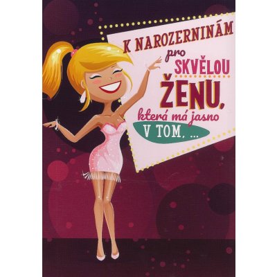 Albi Hrací přání do obálky K narozeninám Pro skvělou ženu Náruživá Žlutý pes 14,8 x 21 cm – Hledejceny.cz