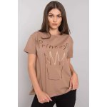 FANCY dámské tričko s potiskem princess fa-ts-7121.88p beige – Hledejceny.cz