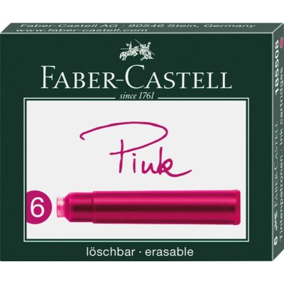 Faber-Castell Inkoustové bombičky růžové 0025/1855080 6 ks – Hledejceny.cz