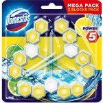 Domestos Power 5 tuhý závěsný WC blok Lime 3 x 55 g – Zboží Mobilmania