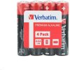 Baterie primární VERBATIM AAA 4ks 49500