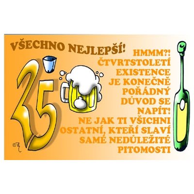 Průkaz 25 Všechno nejlepší – Hledejceny.cz