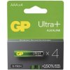 Baterie primární GP Ultra Plus Alkaline AAA 4ks B03114