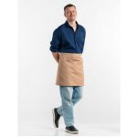 Chaud Devant Kuchařská zástěra 3-Pockets Latte Brown hnědá – Zboží Mobilmania