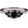 Prsteny Savicki zásnubní prsten Fairytale černé zlato černý diamant PI CZ FAIR98