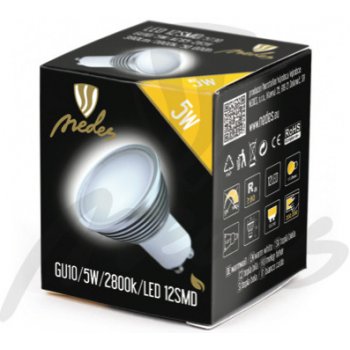 Nedes LED žárovka 5W GU10 3000K Teplá bílá 3900lm