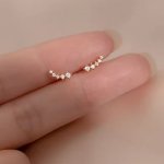 Olivie stříbrné podélné náušnice GOLD 8700 – Zboží Dáma