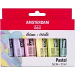 Amsterdam Standard sada akrylových barev pastel 6 ks 20 ml – Zboží Mobilmania