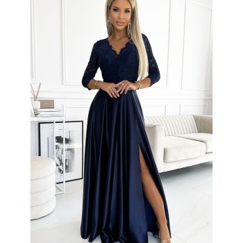 Numoco dámské šaty 299-7 Chiara tmavě modrá