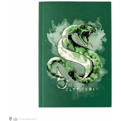 Harry Potter zápisník A5 - Slizolin akvarel - Distrineo – Hledejceny.cz