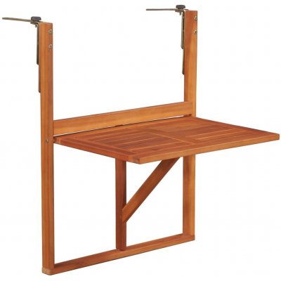 OMAXI 607496 Závěsný stůl na balkon 64,5 x 44 x 80 cm masivní akáciové dřevo – Hledejceny.cz