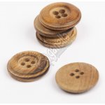 Knoflík Drops 511 Wood Button Burned – Sleviste.cz