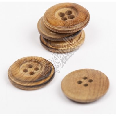 Knoflík Drops 511 Wood Button Burned – Sleviste.cz