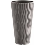 Prosperplast SANDY Slim květináč vysoký 39 cm šedý kámen – HobbyKompas.cz