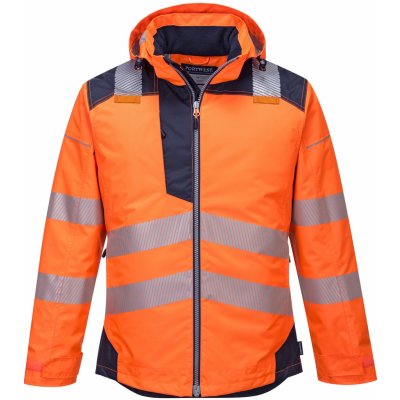 Portwest HI-VIS PW3 T400 Reflexní zimní bunda do deště HV oranžová/černá – Zboží Mobilmania