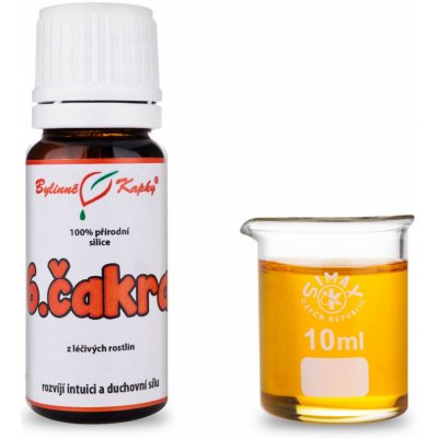 Bylinné kapky 6.čakra 100 % přírodní silice směs esenciálních 10 ml – Hledejceny.cz