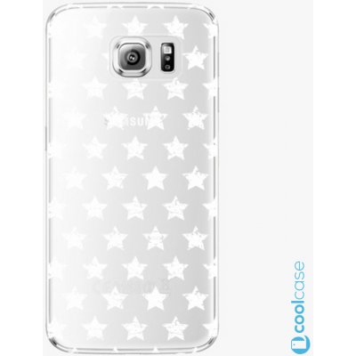 Pouzdro iSaprio Stars Pattern Samsung Galaxy S6 Edge bílé