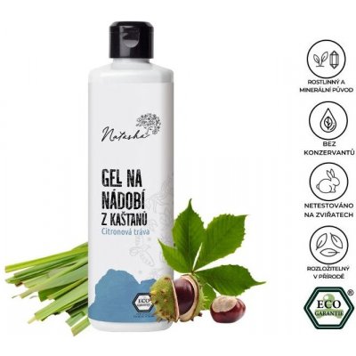 TERRA GAIA Natasha Gel na nádobí z kaštanů Citronová tráva 500 ml – Zboží Dáma