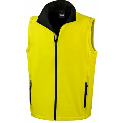 Result Safe-Guard Potisknutelná reflexní Safety softshell vesta Fluorescenční žluto/černá – Sleviste.cz