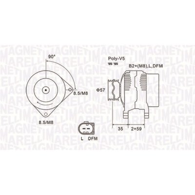 Generátor MAGNETI MARELLI 063731675010 – Hledejceny.cz