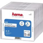 Hama obal na CD 2 CD/DVD/Blu-ray polystyren transparentní 25 ks (š x v x h) 12.5 x 14.2 x 0.52 cm 00051168 – Hledejceny.cz