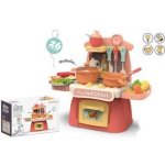 Kuchyň s příslušenstvím 26 ks na baterie se světlem a zvukem 30x33x16cm – Zboží Dáma