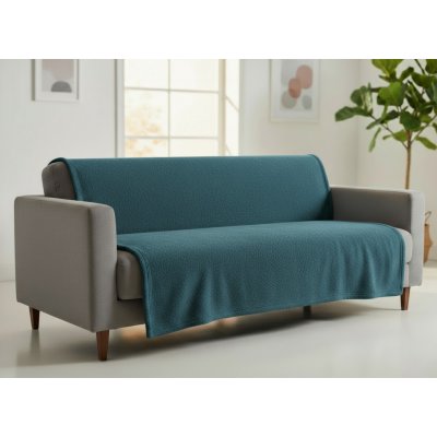Mybesthome Přehoz na sedačku - pohovku - deka LOREN tyrkysová 170x210 cm – Sleviste.cz