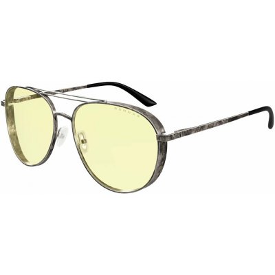 GUNNAR FALLOUT BROTHERHOOD OF STEEL GUNMETAL šedé obroučky, jantarová skla, kolekce Fallout Brotherhood of Steel FAL-05001 – Sleviste.cz