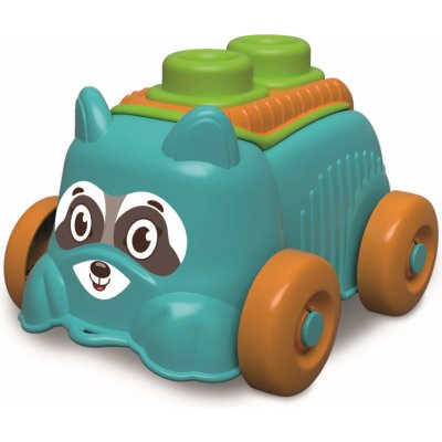 CLEMENTONI Soft Clemmy Senzorické autíčko Mýval se 4 kostkami – Zboží Dáma