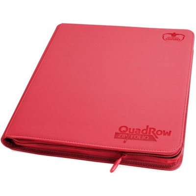 Ultimate Guard Album 12-Pocket QuadRow ZipFolio XenoSkin Red